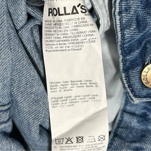 Rolla’s NWT Chloe Pleated High-Rise Crop Jeans - Picture 5 of 8